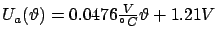 $ U_a(\vartheta) = 0.0476 \frac{V}{°C} \vartheta + 1.21V$
